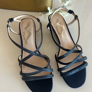 Nina Navy Strappy Sandals